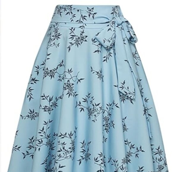 belle poque Dresses & Skirts - Belle Poque Floral Vintage Skirt Women NWT High Waisted A-line MidI  Sz XL